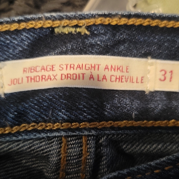 Womens Ribcage Straight Ankle Jeans - Picture 3 of 6